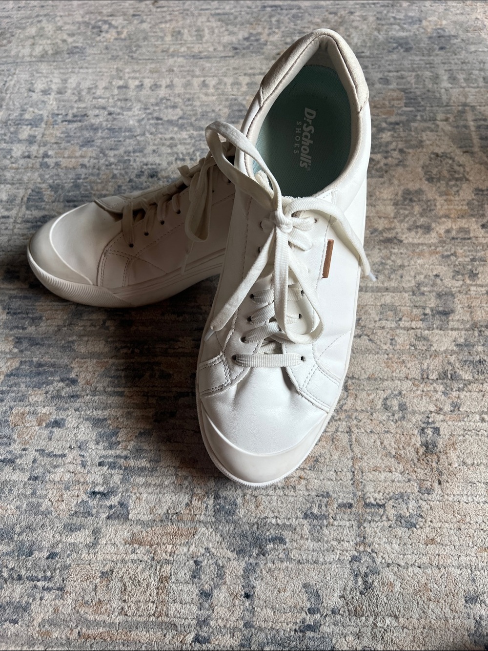 Dr. Scholl's White Women's Lace-Up Sneakers